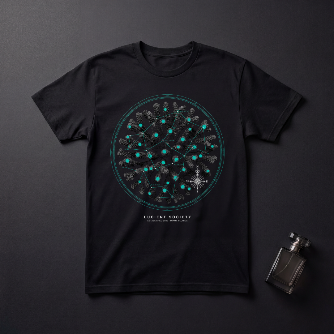 Star Map Coral T-Shirt